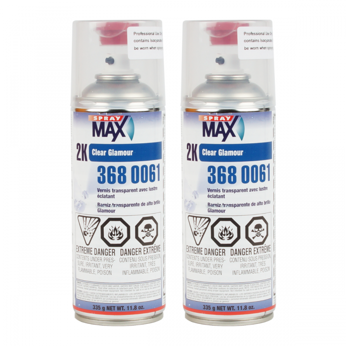 3 Cases (18) cans 3680061 Spraymax 2K Clear Coat
