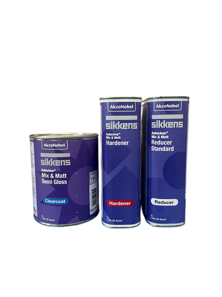 Sikkens Autoclear Mix & Matt Semi-Gloss, 1 Liter Kit w/Hardener and Reducer - Jerzyautopaint.com