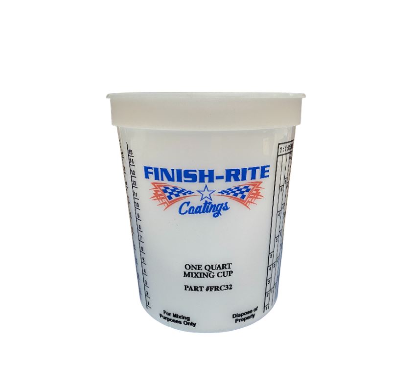 1QT (32oz) Plastic Paint Mixing Cup