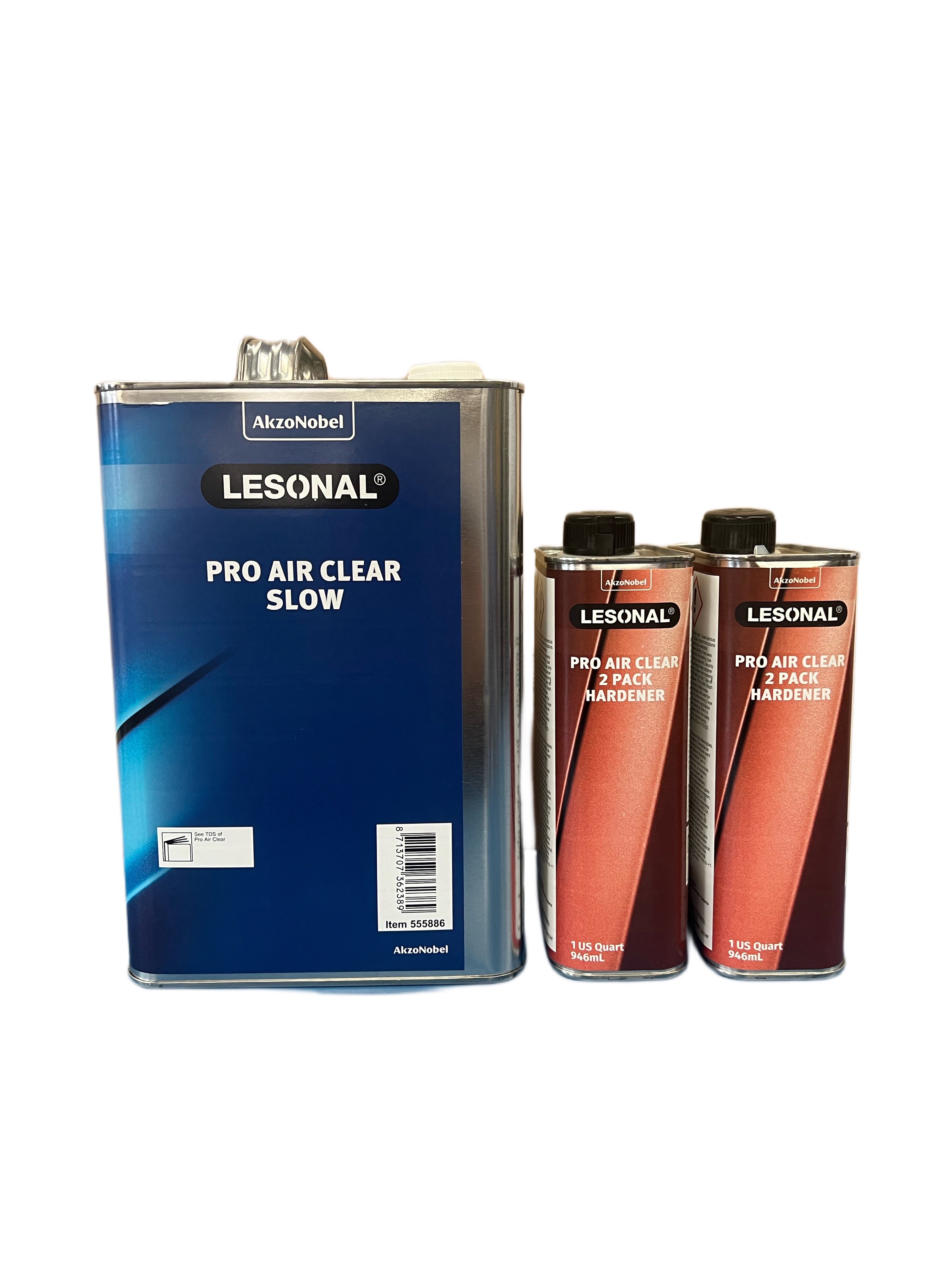 Lesonal Pro Air Clear Slow, 1 Gallon w/2 Qt Hardeners 