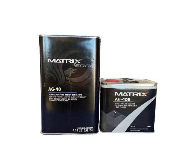 MATRIX AG-40 HIGH SOLID EUROPEAN CLEAR COAT 5L W/ HARDENER 2:1 ...