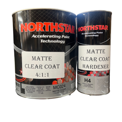 Northstar MC024 Matte Clear Coat Gallon Kit 4:1:1 Mix Ratio